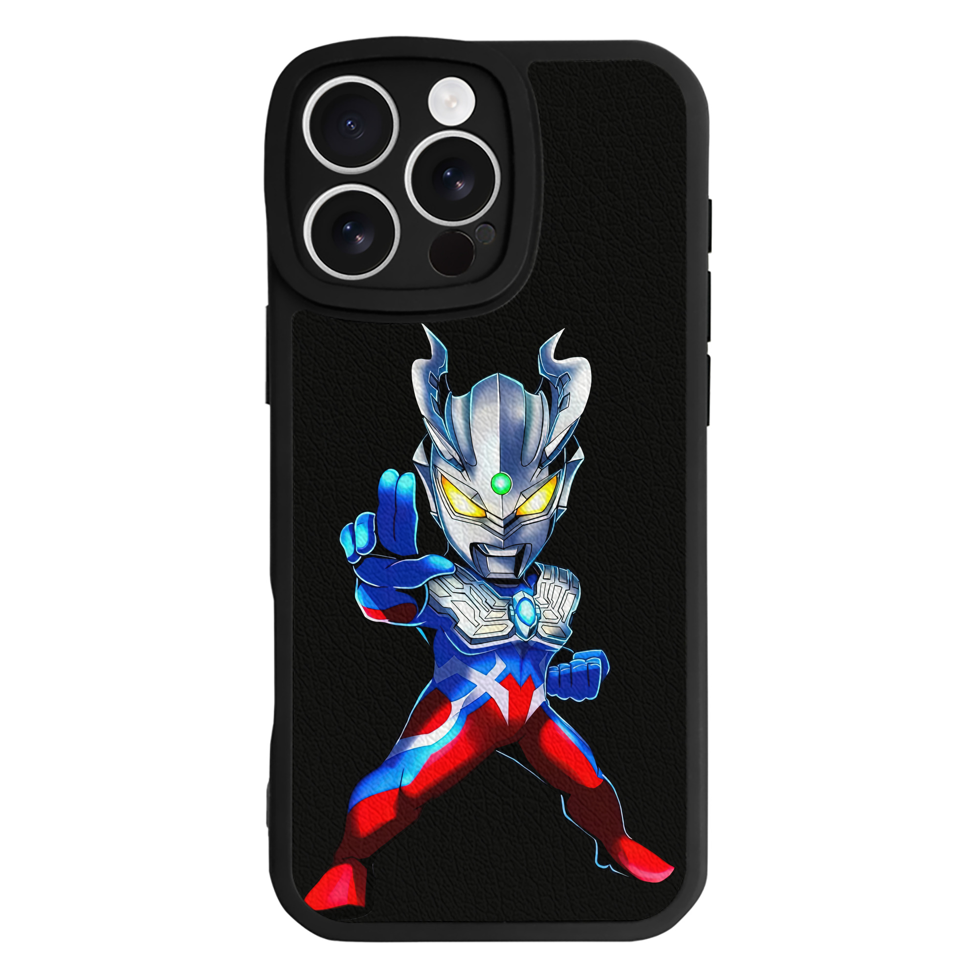 （画像用） ウルトラマン Ultraman 【iPhone 16シリーズ対応】シリコンスマホケース（レザー調） 材質：シリコン